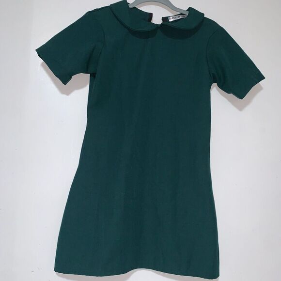 Women's FRENCHIEYORK 1960s style Dresses Mod, Mini, Hippie size SMALL green - Picture 2 of 6